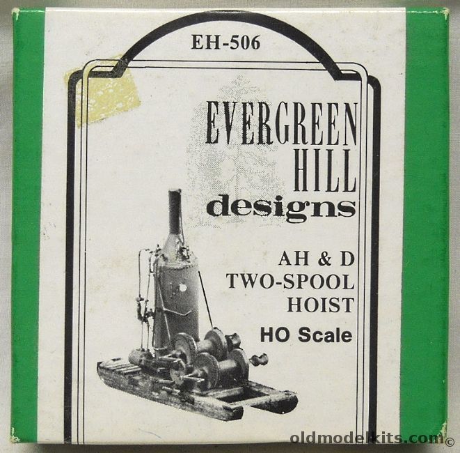 Evergreen Hill Designs 1/87 AH&D Two-Spool Hoist - HO Scale, EH506 plastic model kit